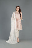 Bareeze Tribal Mosaic Ch3372 Off White Dress