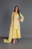 Bareeze Floral Classic 1 Bnl967 Mustard Dress