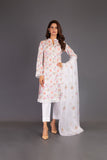 Bareeze Khazina Range Mc697 White Dress