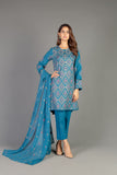 Bareeze Mystical Folk Flora Ch3399 Blue Dress