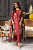 Rangrasiya Amala Carnation Khaddar Shawl
