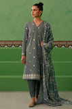 Cross Stitch Dusty Granite Embroidered Lawn Mahiri 2024