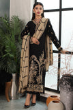 Charizma PS3-22 Poshima Embroidered Leather With Printed Wool Shawl