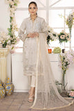 Adan Libas Pearl White Camellia Chiffon Collection 2022