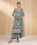Sapphire U3FE-LX23V10-14 - 3 Piece - Embroidered Organza Suit Festive 2 Collection