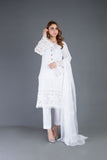 Bareeze Soft Notes Bnl1006 White Dress