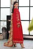 Charizma PS3-18 Poshima Embroidered Leather With Printed Wool Shawl