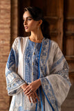 Nishat Linen 3 Piece Silver &amp; Gold Paste Printed Embroidered Suit 42401894 Summer Lawn Collection