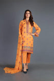 Bareeze Ethnic Bloom Ch3229 Orange Dress