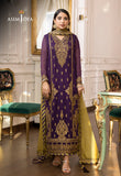 Asim Jofa Aubergine & Mehndi Green, Chiffon Jhilmil Collection
