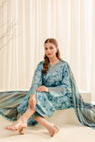 Farasha Aqua Beryl Printed Summer Essentials