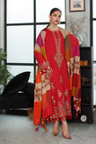 Charizma PS3-21 Poshima Embroidered Leather With Printed Wool Shawl