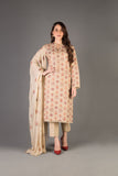 Bareeze Fresco Tiles Bnl1173 Beige Dress