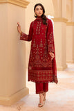 Farasha Red Hibiscus Festive Lawn 2022