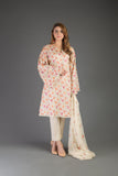 Bareeze Botanical Mystery Ch3237 Cream Dress