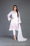 Bareeze Emeraude Range Bnl1025 White Dress