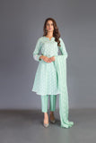 Bareeze Charming Chikankari Er680 Green Dress