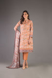 Bareeze Printed Pr51 Brown Dress
