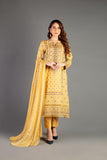 Bareeze Tribal Lines Ch3354 Yellow Dress