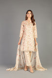 Bareeze Vintage Fresco 1 Ch3411 Beige Dress