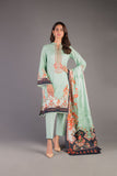 Bareeze Printed Pr46 Dark Green Dress