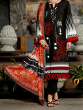 Almirah Black Jaquard ALP-3PS-1389 Festive Collection 2022