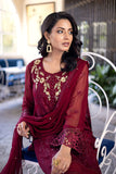 Azure AntiqueRouge Ensembles Chiffon 3pcs EidCollection