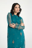 Maria B Shirt Teal blue BETW22W124 Basics Formal