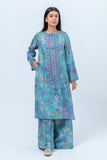Beechtree Dusty Turquoise-Printed-2P-Linen Winter Collection