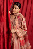 Alizeh Coral Peach Sheen Lawn Collection 2024