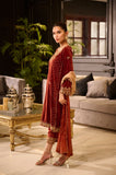 Dhanak DL-0283 Maroon 3pcs Velvet Vol 2