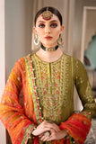 Maria B CST 607 LimeGreenb Sateen Winter Collection