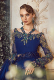 Maria B Cobalt Blue BD-2704 Wedding Collection