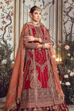 Maria B Maroon BD-2708 Wedding Collection