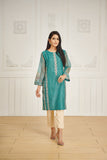 Dhanak DA 1589 Green Embroidered Kurta Eid Edits 2022