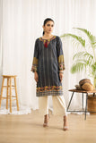 Dhanak DC-0416 Grey Embroidered Kurta Casual Cotton Prets 2022