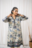 Dhanak DC-0417 Blue Embroidered Kurta Casual Cotton Prets 2022