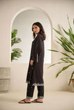 Dhanak DC-0510 Black Dyed Embroidered Kurta Monochrome Collection