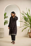 Dhanak DC-0510 Black Dyed Embroidered Kurta Monochrome Collection