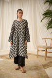 Dhanak DC-0515 Black Digital Printed Kurta Monochrome Collection