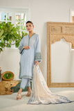 Dhanak DC 2085 Sky Blue 3pcs Festive Eid RTW 2022