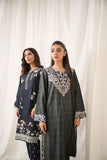 Dhanak DC-2189 Black 2pcs Printed Kurta With Trouser Monochrome Collection