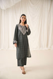 Dhanak DC-2189 Black 2pcs Printed Kurta With Trouser Monochrome Collection