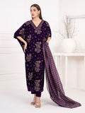 Lime Light 3 Piece Velvet Suit-Embroidered Winter Collection