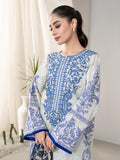 Lime Light 3 Piece Winter Cotton Suit-Embroidered Winter Collection