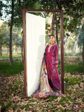 Maryam Hussain Fuschia Luxury Lawn 2022