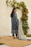 Dhanak DU-3136 Grey Embroidered Lawn Everyday Basics Lawn Collection