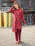 Limelight E1290SU 2PC RED Embroidered Lawn 2022