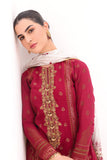 Alkaram JC 01 23 Maroon Jaquard Cotton Collection