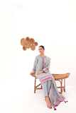 Alkaram JC 08 23 Light Blue Jaquard Cotton Collection
